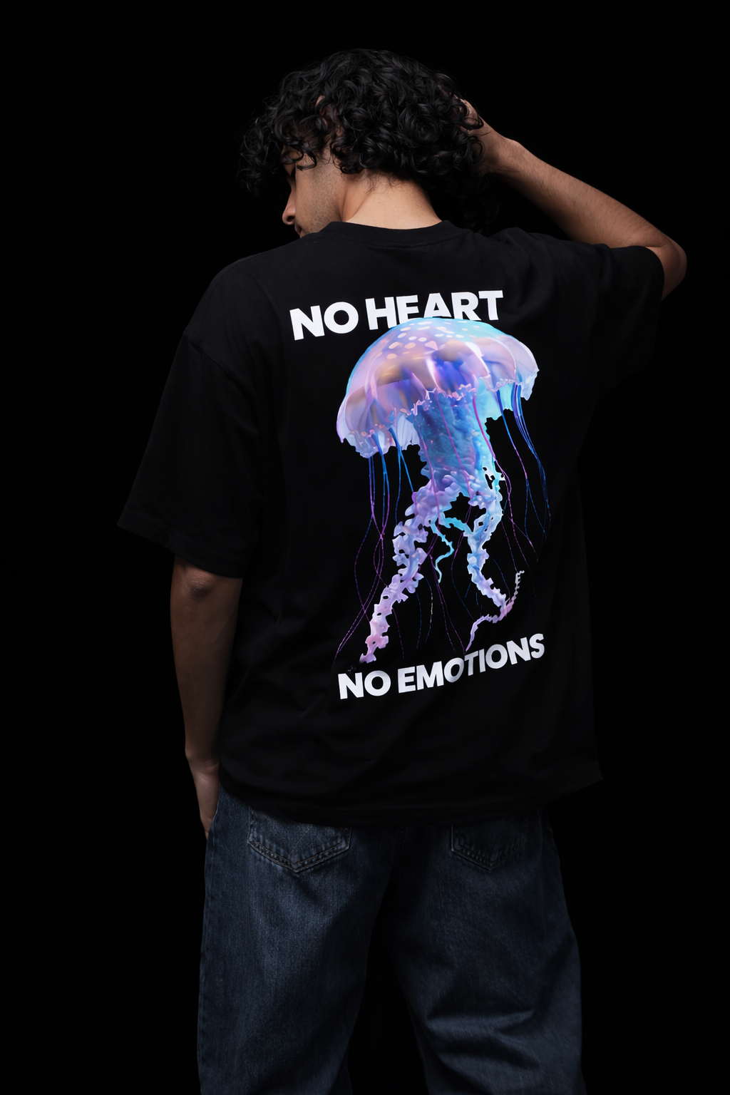 No Heart. No Emotions. Oversized T-Shirt