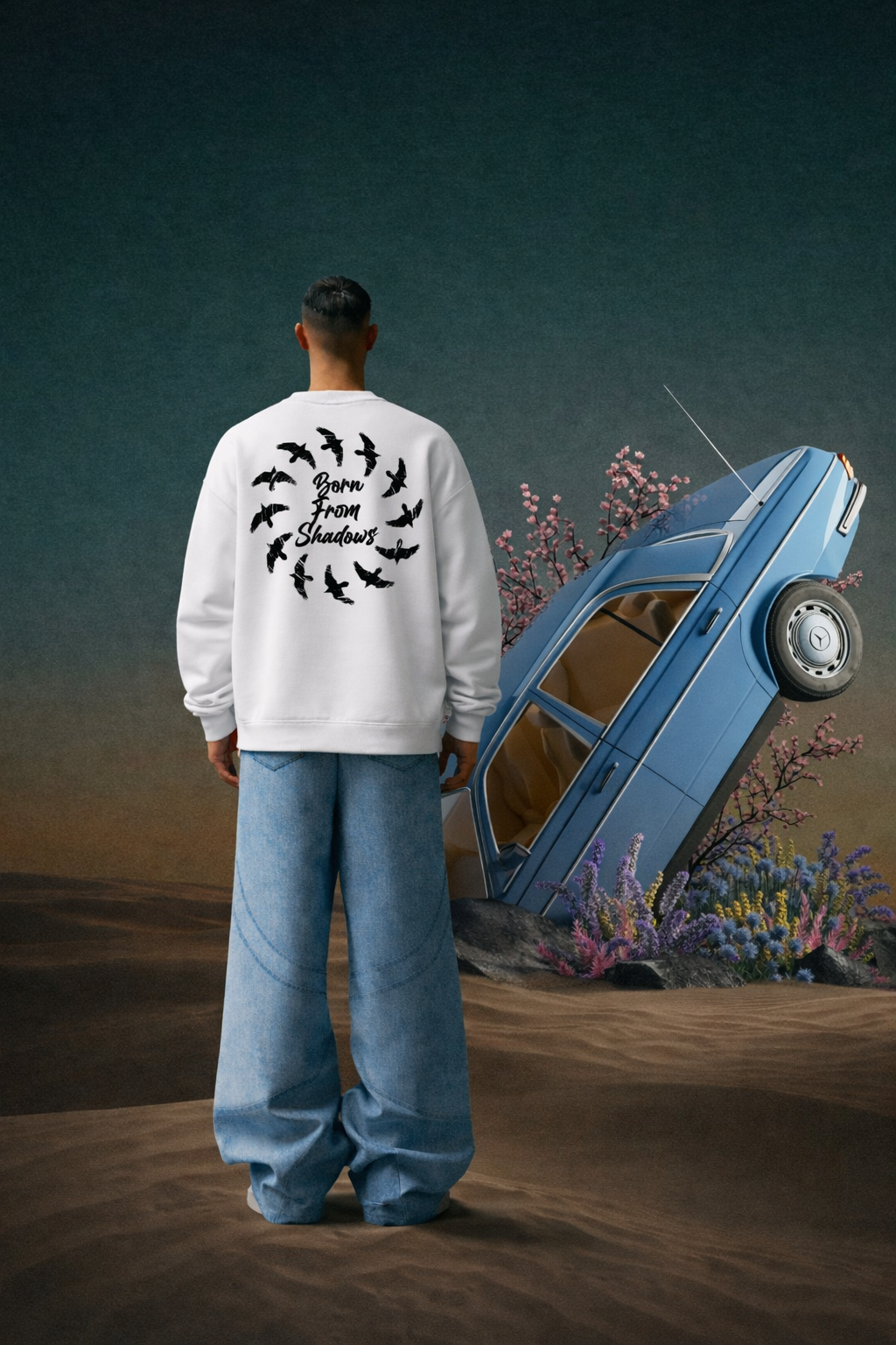 Born From Shadows Oversized Sweatshirt