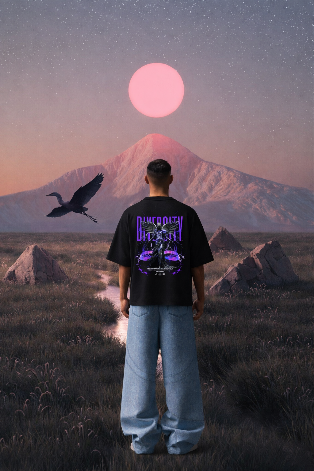 Diversity Angel Oversized T-Shirt